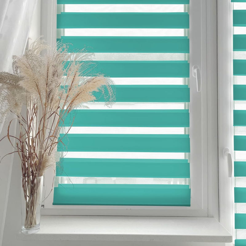 Home-Vision® DuoRollo Klemmfix, Doppelrollo ohne Bohren mit Klämmträgern, Rollos für Fenster und Tür