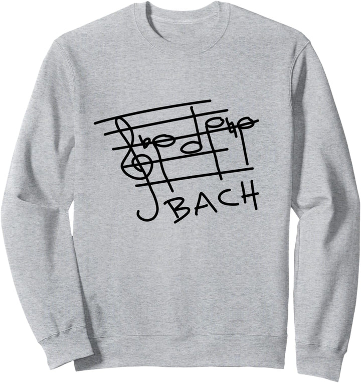 B-A-C-H Johann Sebastian Bach Noten-Design für Musik-Fans Sweatshirt