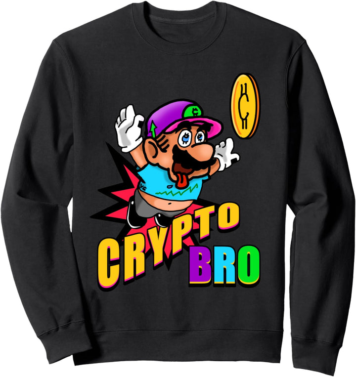 Crypto Bro Cryptocurrency Blockchain Coin Money Stocks Sweatshirt