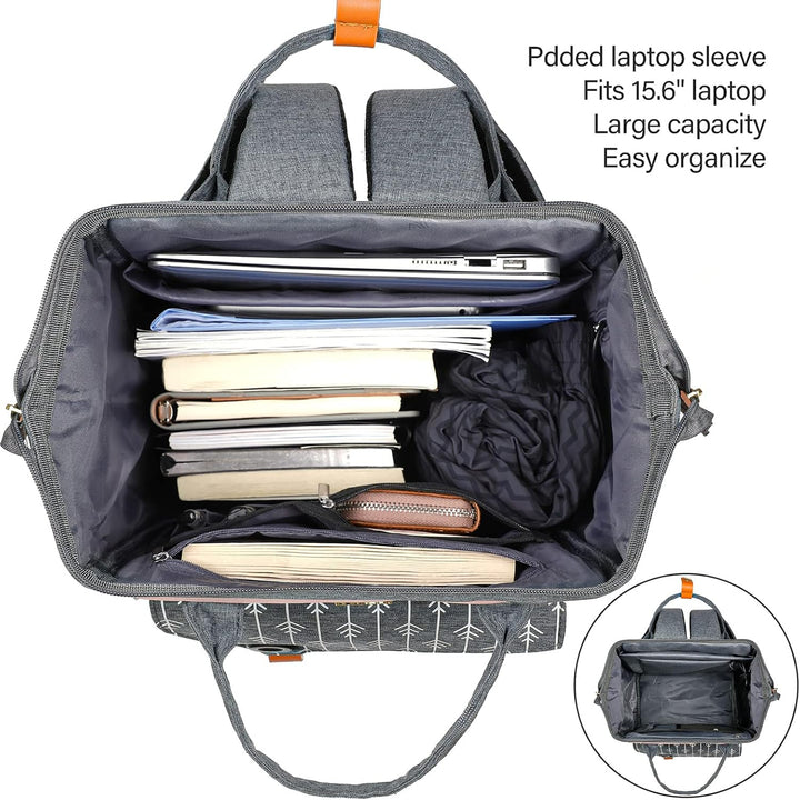Rucksack Damen für Schule Laptop Rucksack 15,6 Zoll Schulrucksack Mädchen Teenager Daypack Wasserdic
