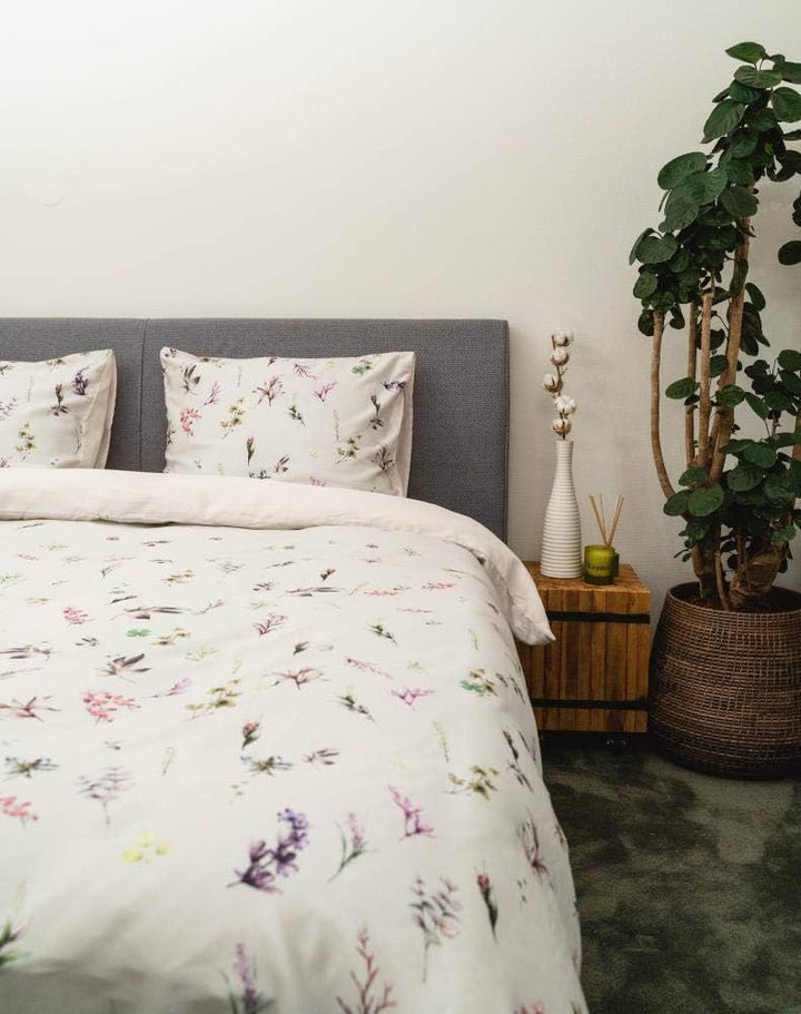 Kayori Kimi Bettwäsche Satin Baumwolle 135 x 200cm Farbe Natur