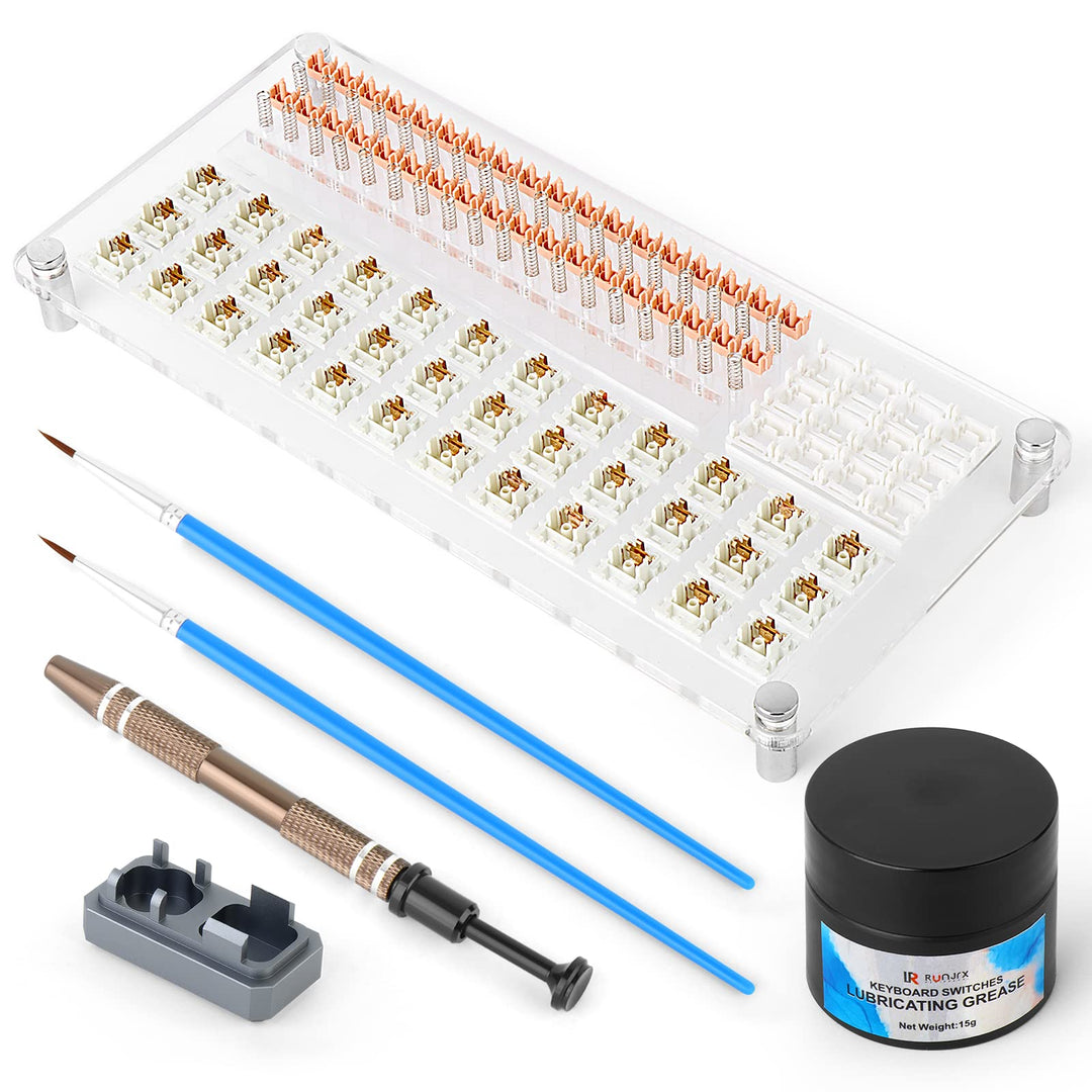 RUNJRX 36 Schalter Acryl-Schmiermittelstation, Tastaturschalter-Schmiermittel 0,53 oz/15 g, Schalter
