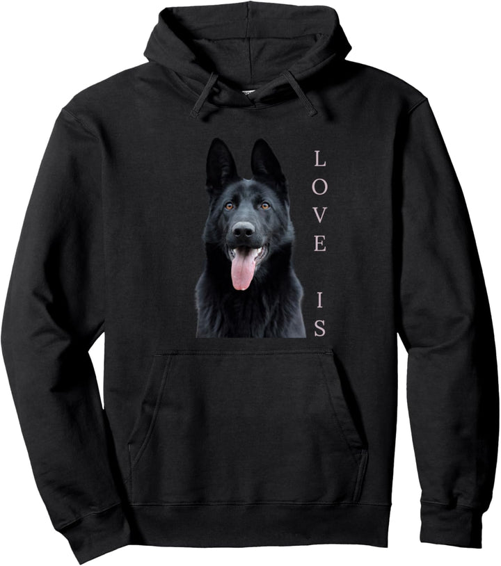 Black German Shepherd Shirt Shepard TShirt Dog Mom Dad Love Pullover Hoodie