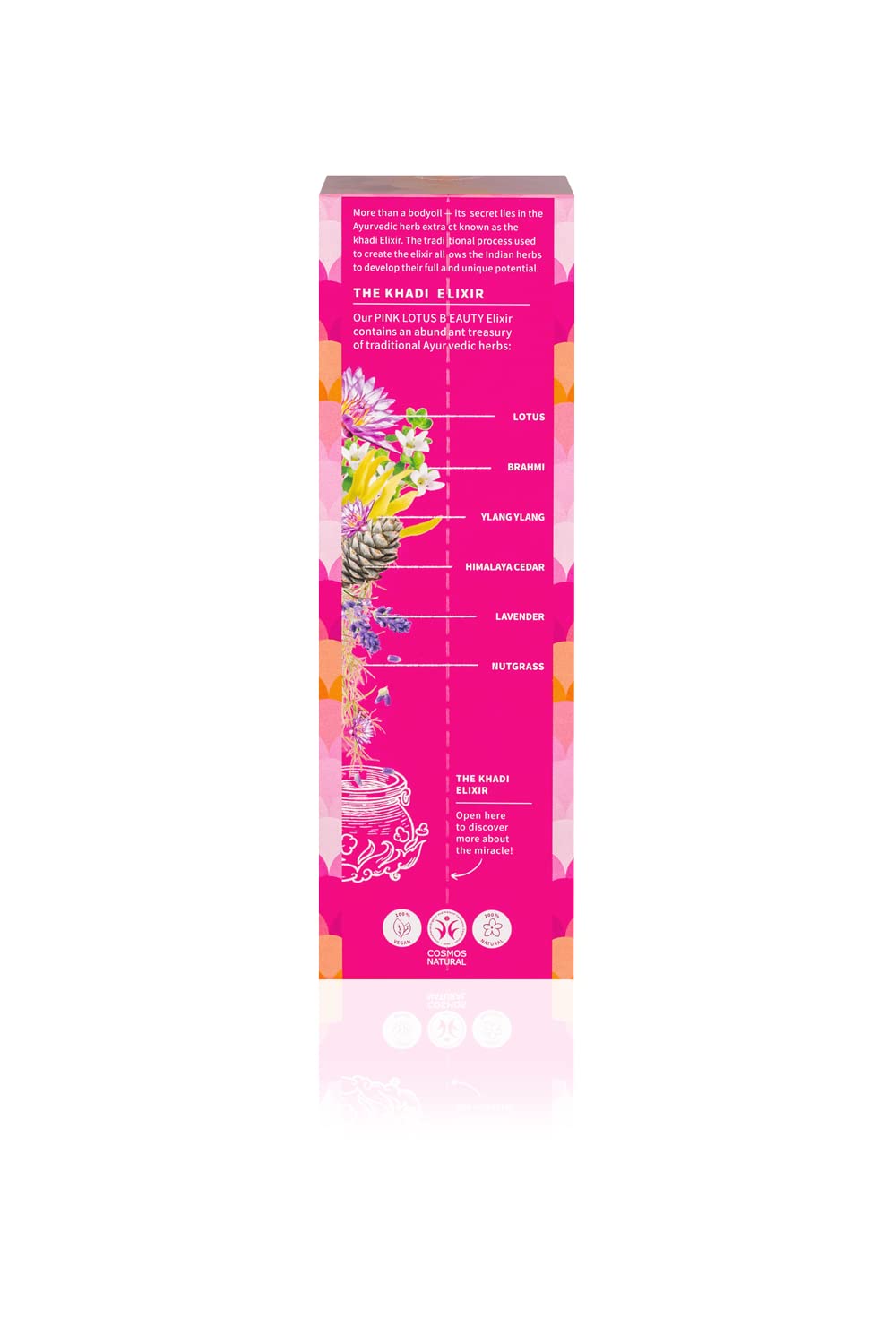 khadi PINK LOTUS BEAUTY Ayurvedisches Elixier Skin & Soul Oil, Harmonisierendes Sinnes-Öl, ausgleich