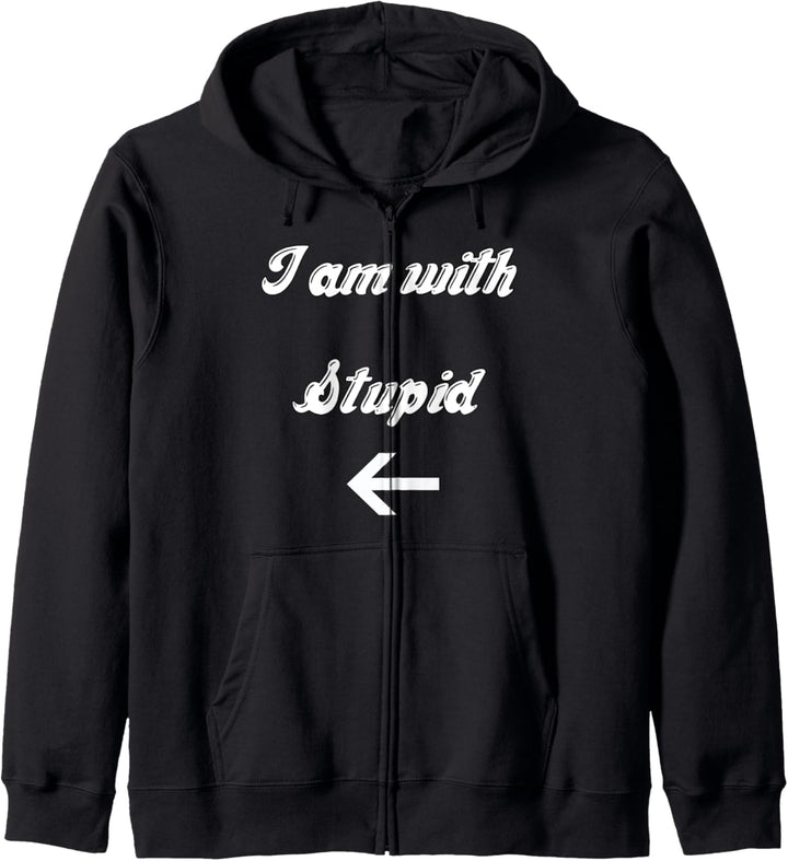 with stupid Kapuzenjacke