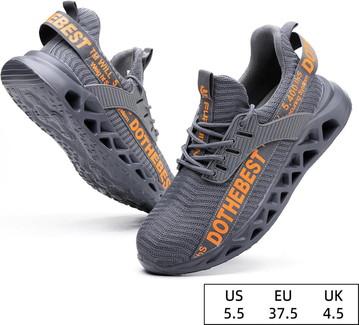 Furuian Sicherheitsschuhe Herren Damen Leicht Arbeitsschuhe Herren sportlich Atmungsaktiv Sneakers m