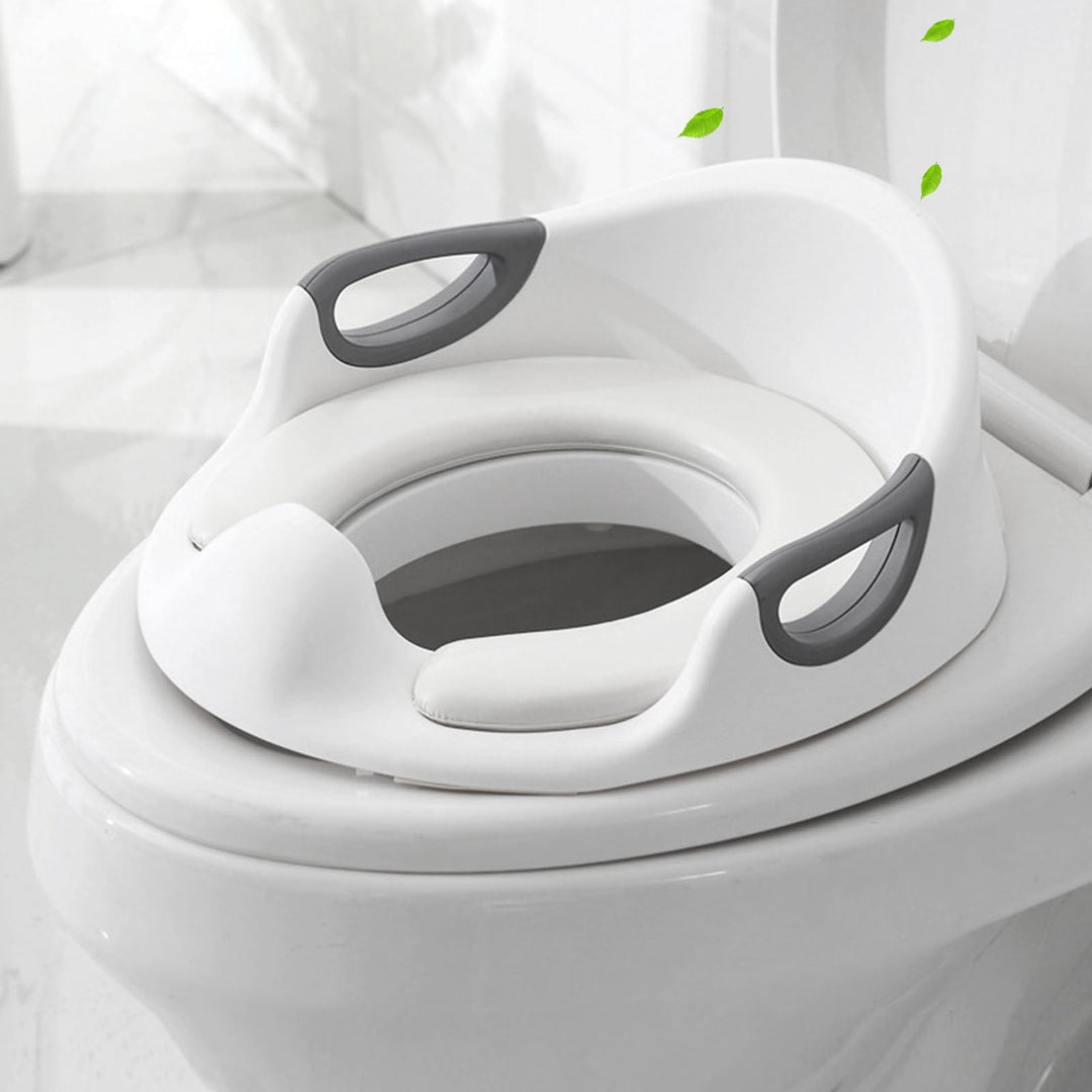 Toilettensitz Kinder,WC Sitz Kinder mit Griffen und Rückenlehne,Toilettensitze Kinder,Rutschfestes S