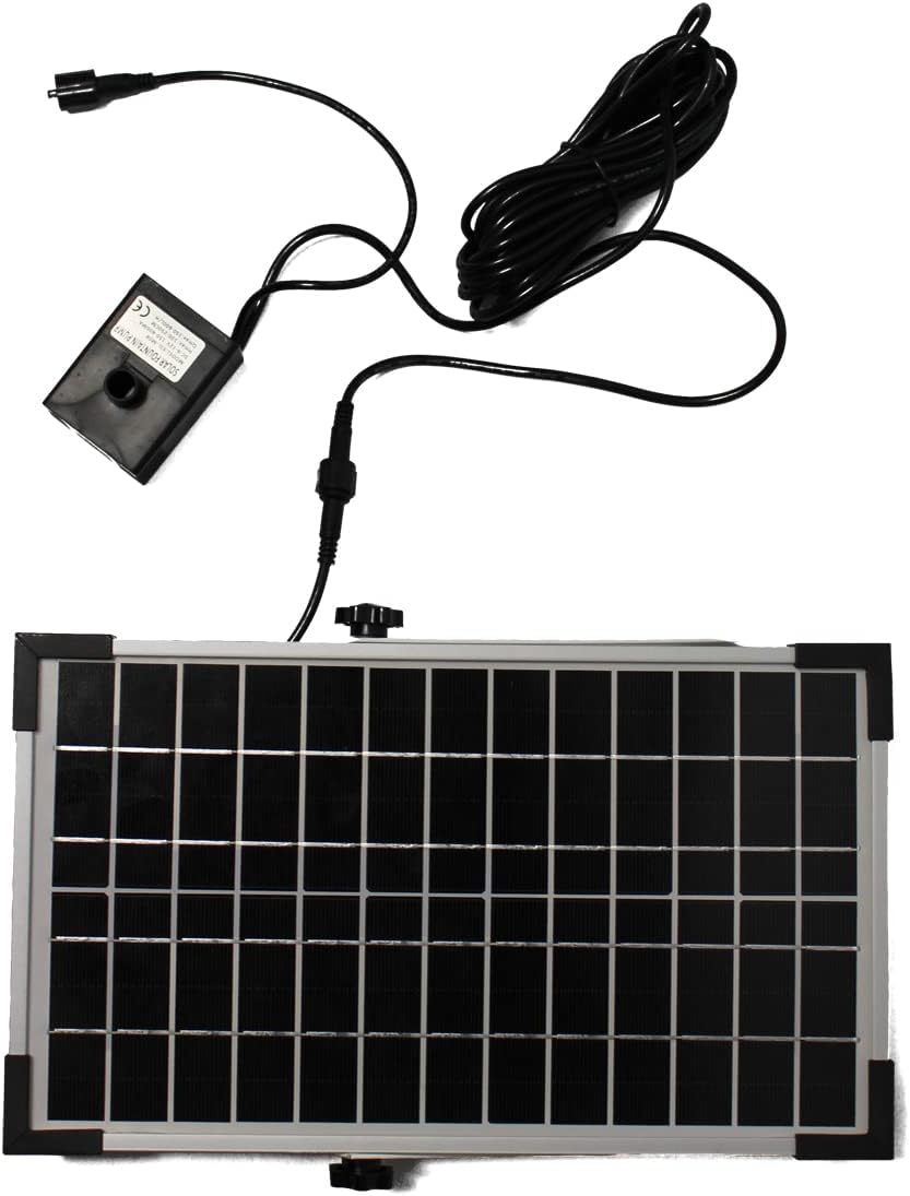 Solar Gartenbrunnen Grada bepflanzbar mit LED Beleuchtung Springbrunnen Akku Funktion Balkonbrunnen