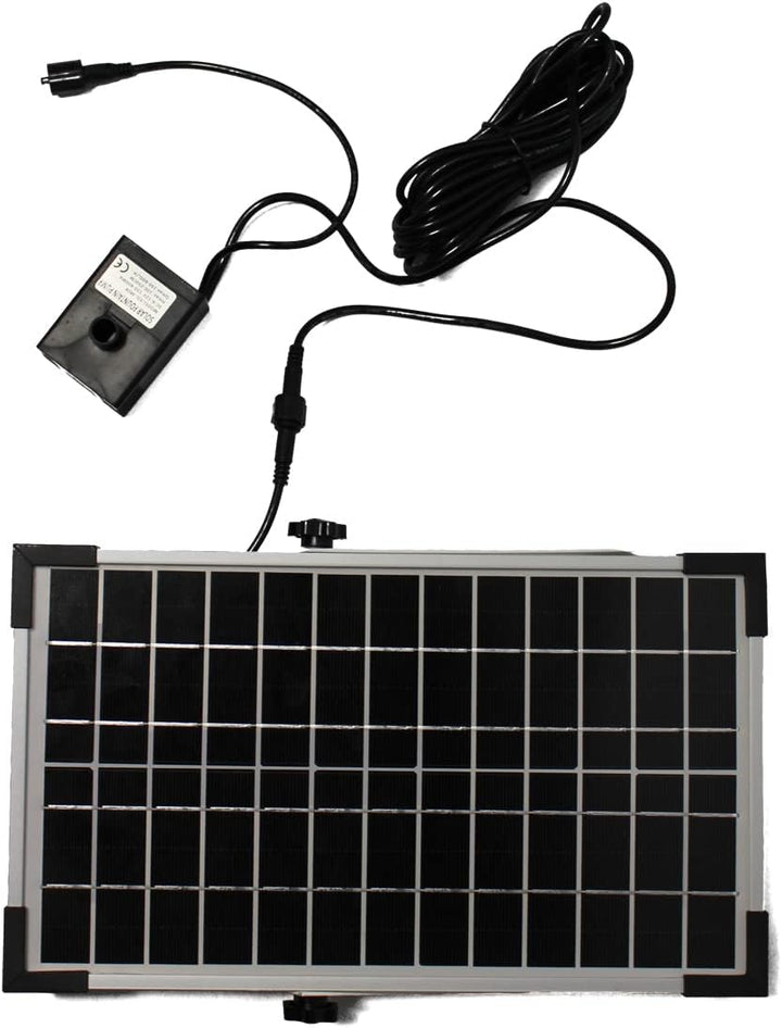 Solar Gartenbrunnen Grada bepflanzbar mit LED Beleuchtung Springbrunnen Akku Funktion Balkonbrunnen