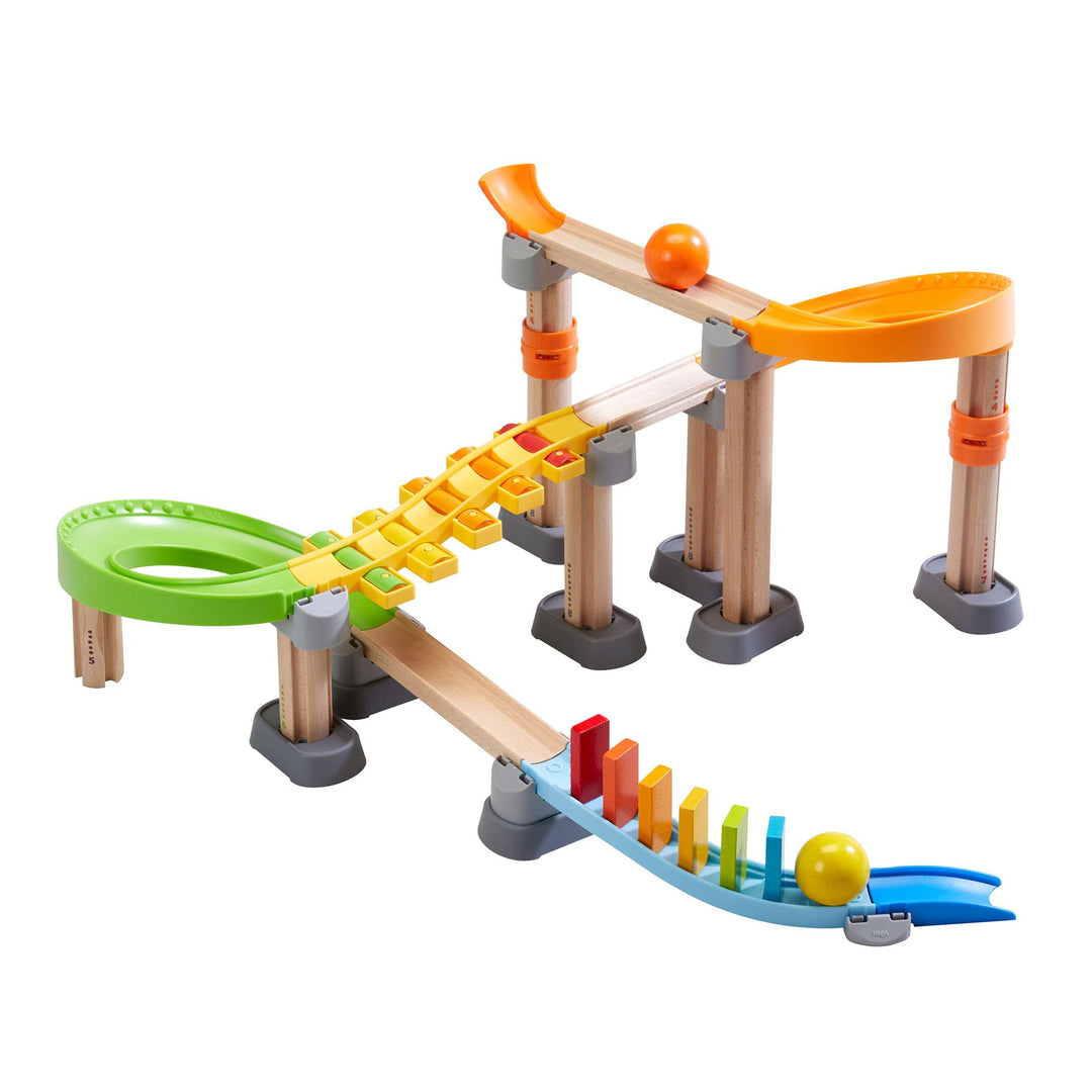 HABA 306744 - Kullerbü – Kugelbahn Melodie-Domino, Erste Kugelbahn Grundpackungen ab 2 Jahren, made