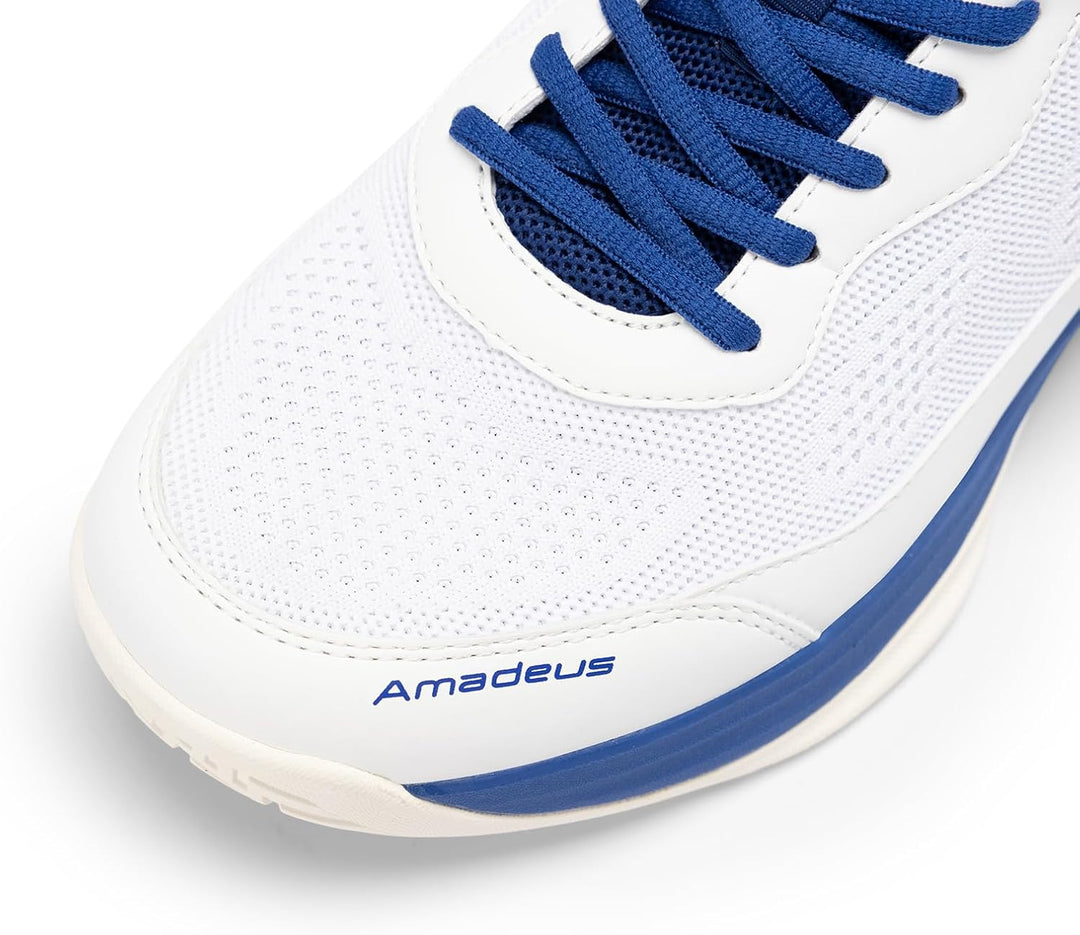 FitVille Extra Weit Tennisschuhe Herren rutschfest Hallenschuhe Atmungsaktiv Badminton Schuhe Bequem