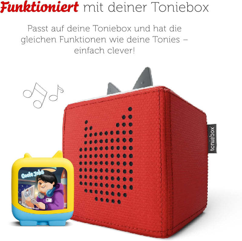 tonies Clever 4er Set Coole Jobs für Deine Toniebox, Wissens-Hörspiel für Kinder ab 5 Jahren, Spielz