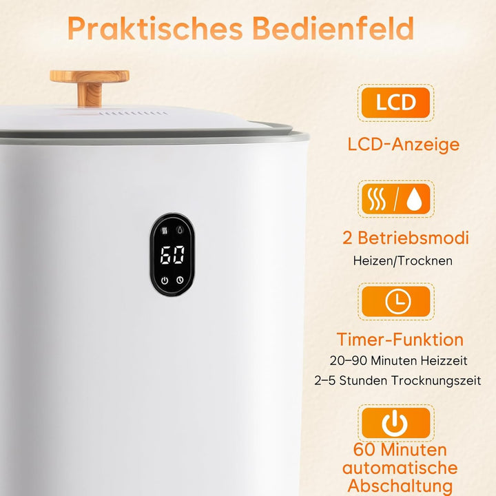 RELAX4LIFE 35L Handtuchwärmer, Handtuchtrockner elektrisch mit grosser Kapazität, Towel Warmer mit a