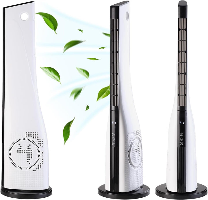 Tronitechnik® Turmventilator TUV05 Standventilator 88 cm mit Oszillation Timer 3 Stufen leise platzs