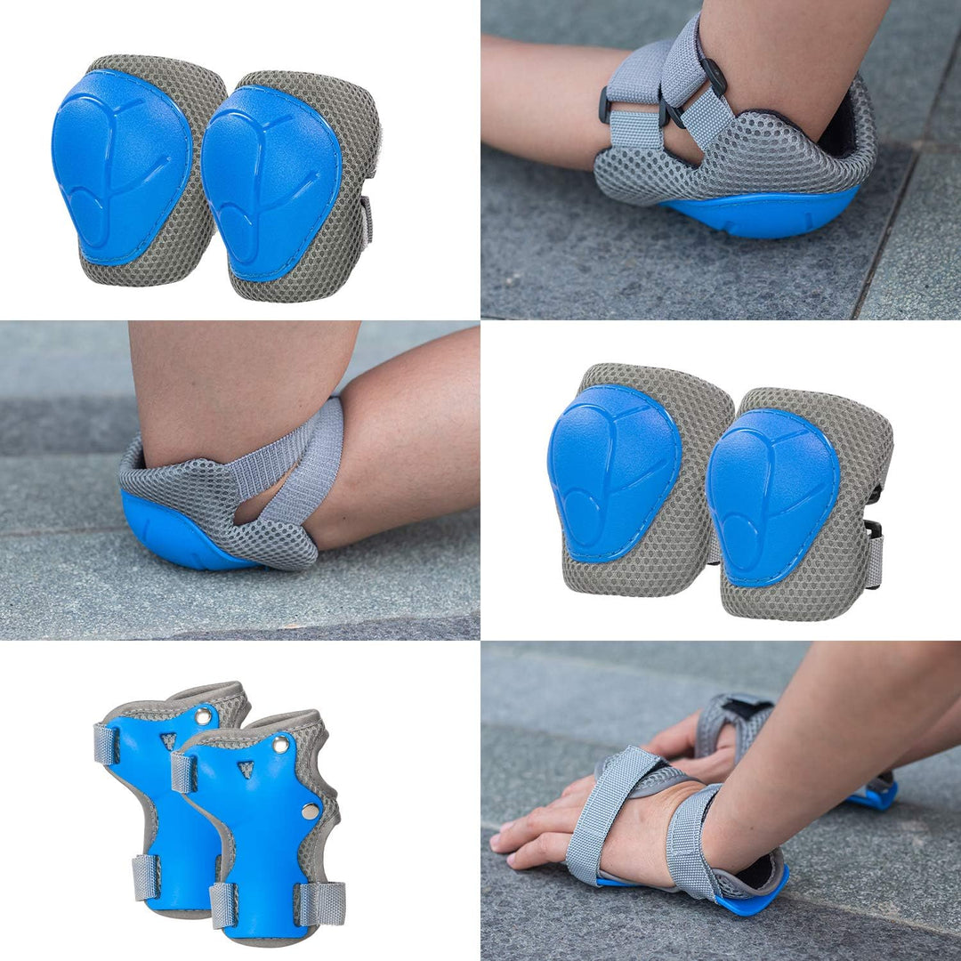 LANOVAGEAR Schonerset Kinder Schützer inliner Protektoren Kinder Knieschoner Set (2-8Jahre) mit Kind