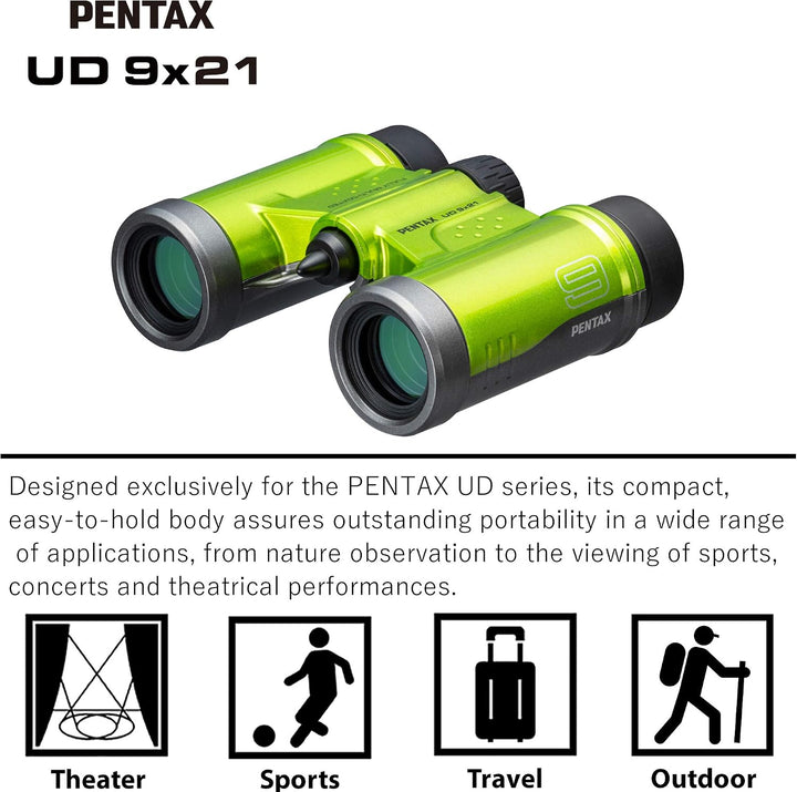 Pentax UD 9x21 Fernglas - Grün, 61813, Grün