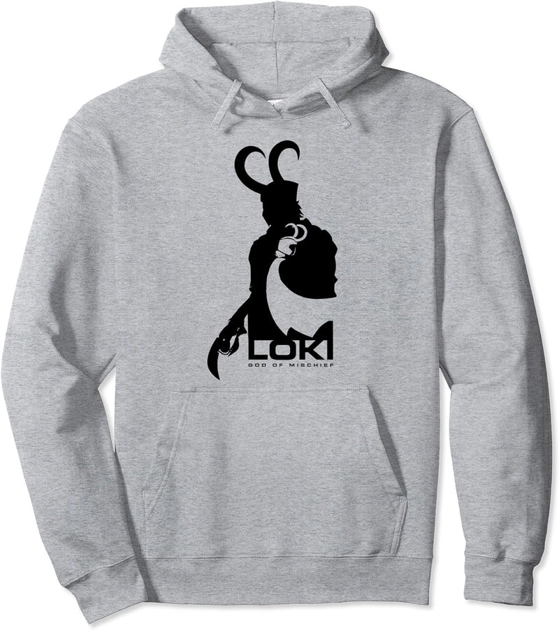 Marvel Loki Silhouette And Shadow Pullover Hoodie