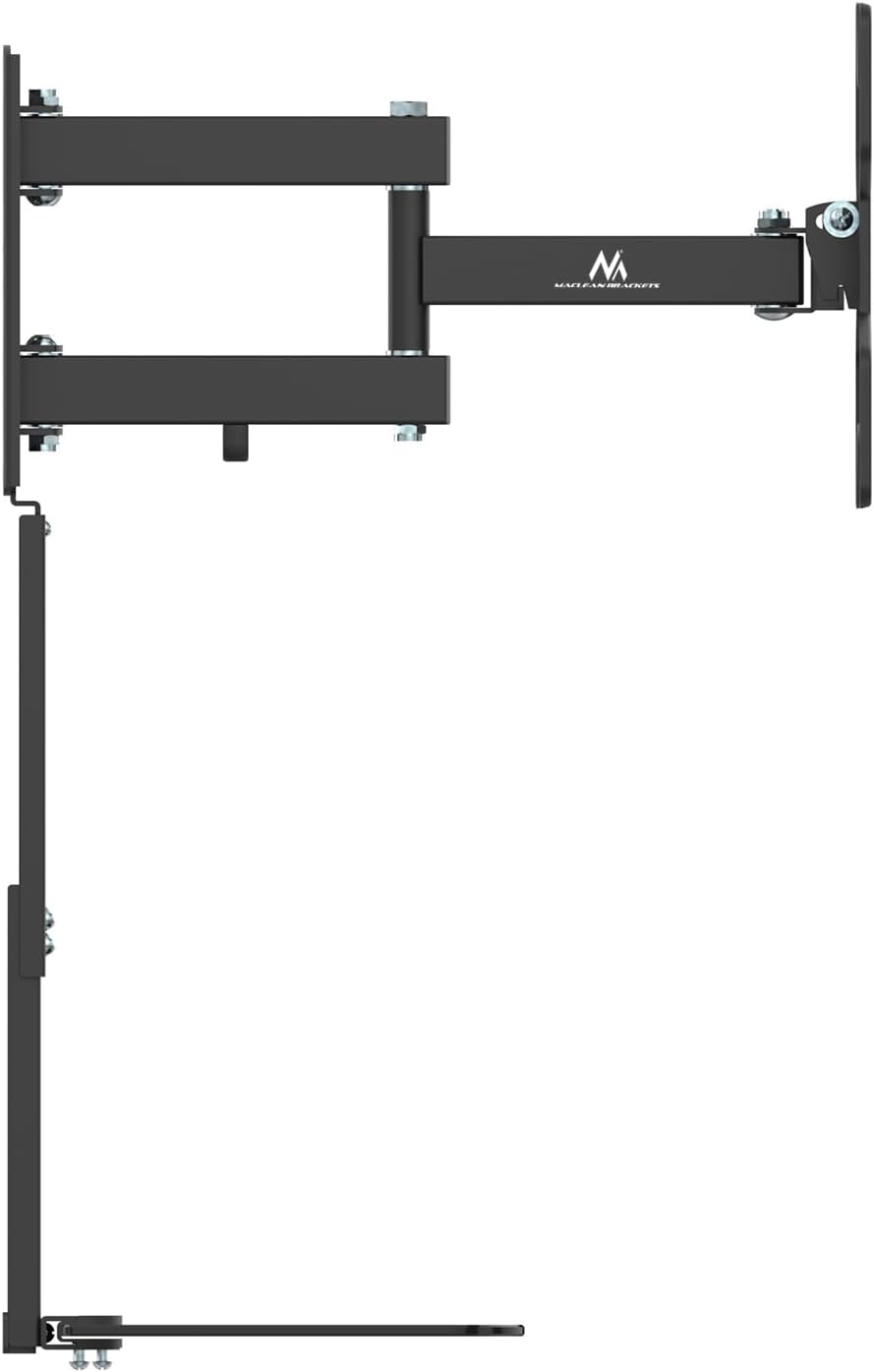 Maclean MC-771A TV Wandhalterung mit Ablage Universal für 23-43" OLED/QLED/LCD/LED/Plasma Fernseher