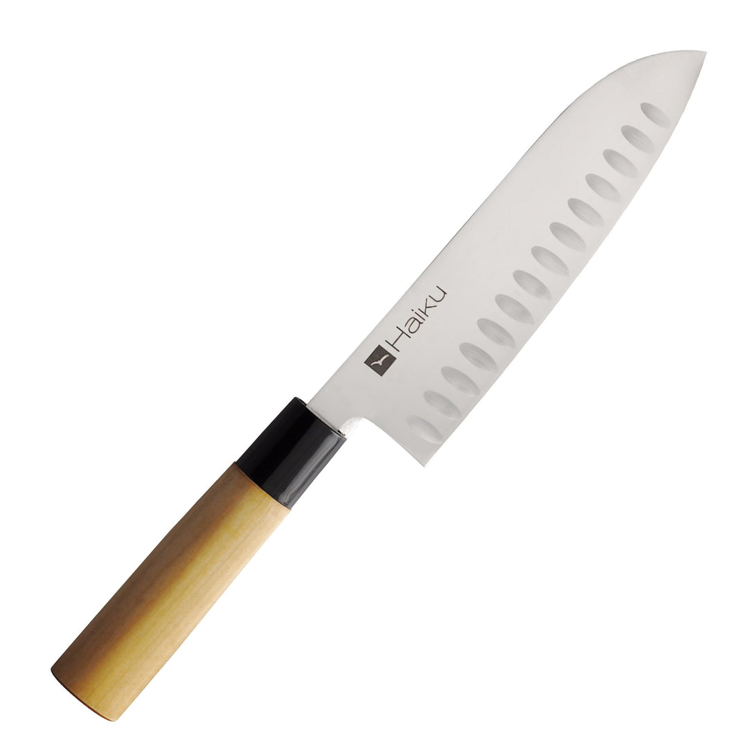 Chroma H-16 Santoku-Messer mit Kullenschliff 17