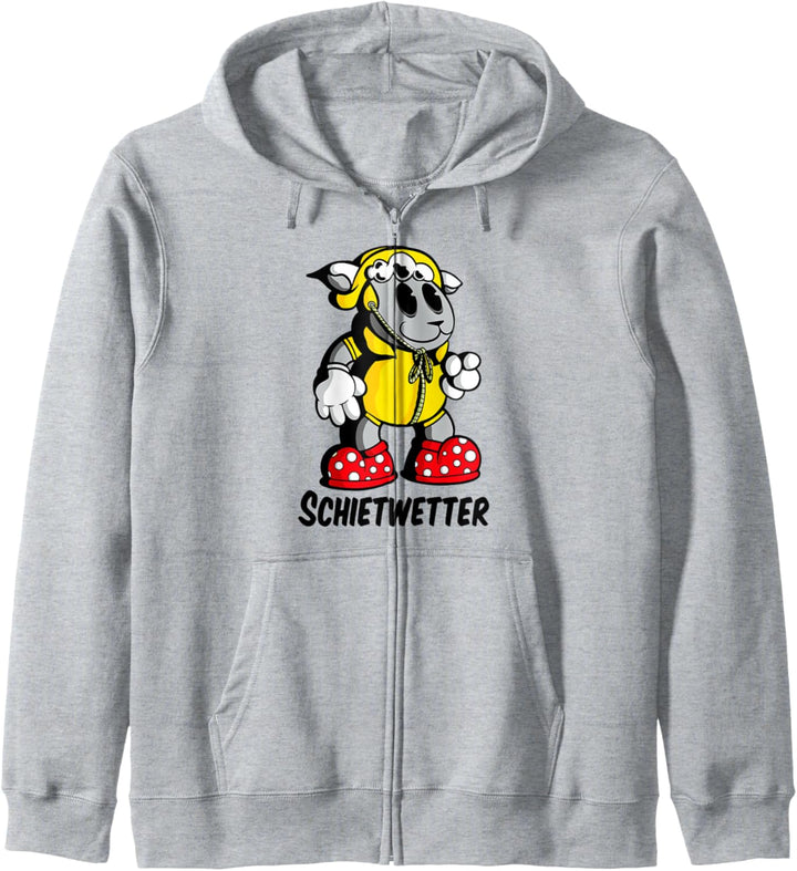 Schaf Regenjacke Plattdeutsch Schietwetter Kapuzenjacke