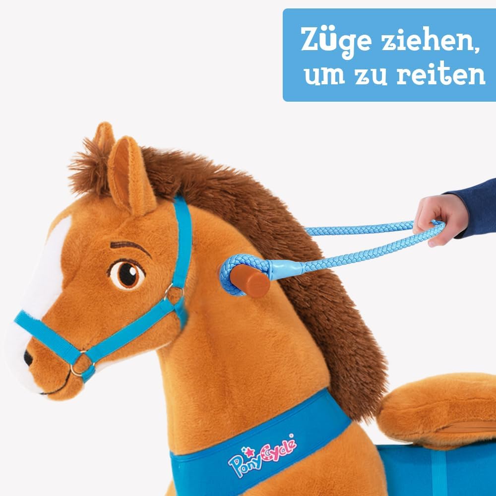 PonyCycle Reiten auf dem Pferd Zügel (85 cm) - Blau Blau 85 cm, Blau 85 cm