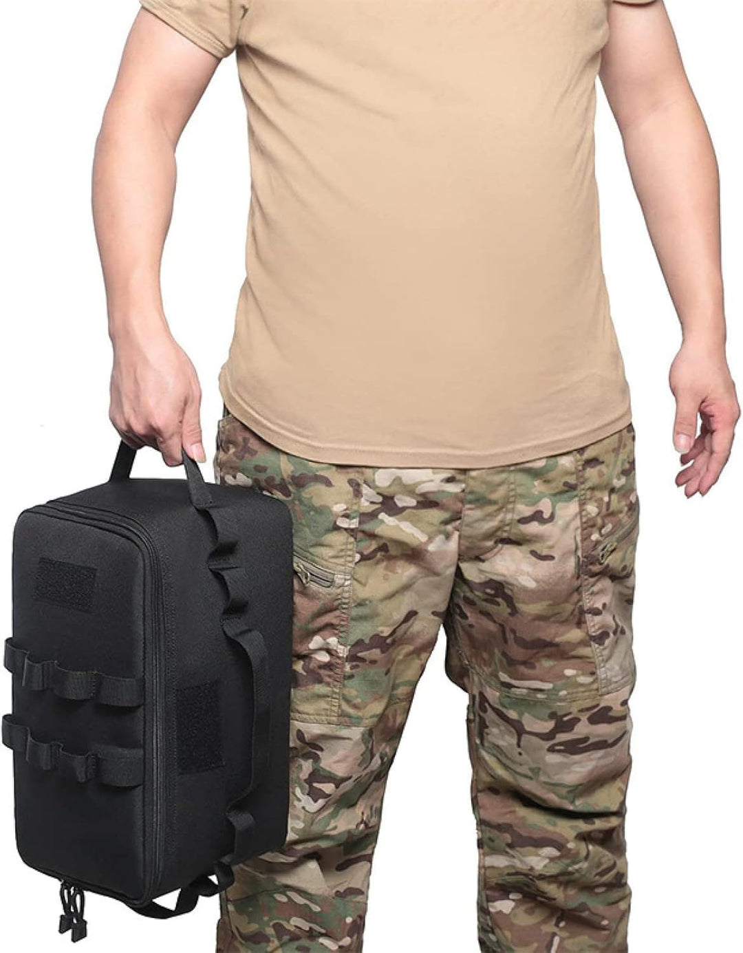 Tragbare Aufbewahrungstasche für Campingutensilien und Kochgeschirr, Outdoor-Picknicktasche (Gelb),