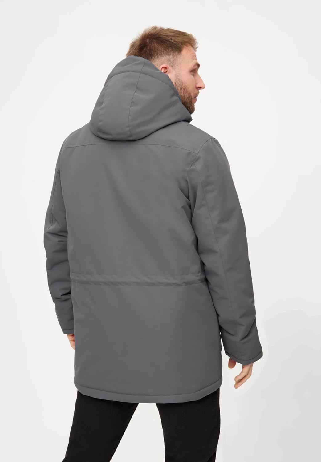 derbe Herren Regenjacke Winter Friese Festholm | Wintermantel | Parker | Hamburg M Lava Smoke, M Lav
