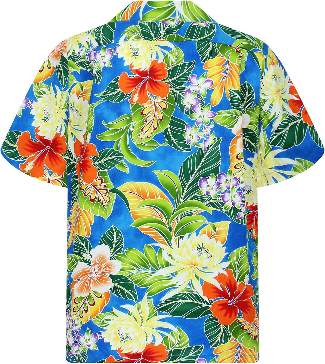 P.L.A. Pacific Legend Original Hawaiihemd Kurzarm Herren Kurzarm Button-Down Front-Tasche Hawaii-Pri