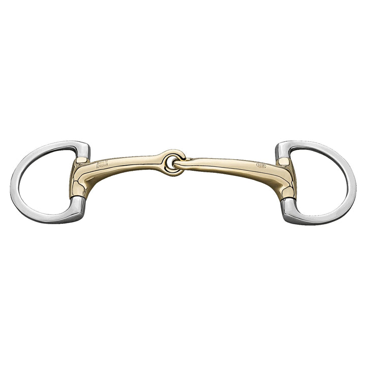 SPRENGER Dynamic RS Olivenkopf Unterlegtrense mit D-förmigem Ring 14 mm einfach gebrochen - Sensogan
