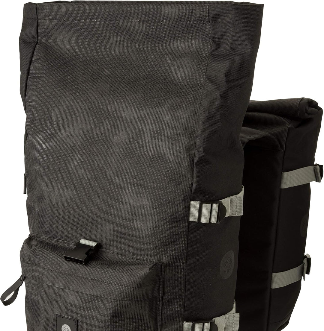 AGU H2O Roll-Top Doppelte Fahrradtasche II Urban MIK 28 Silber, 28 Silber