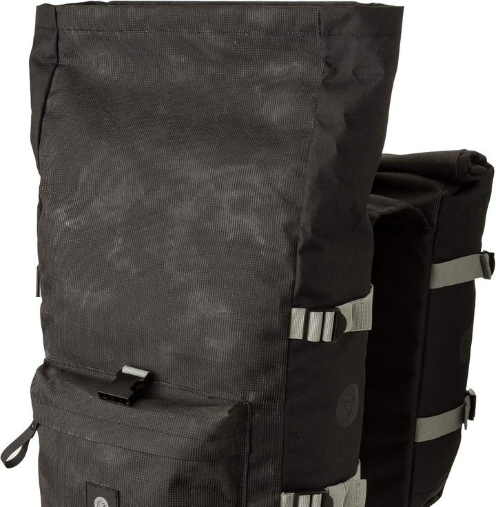 AGU H2O Roll-Top Doppelte Fahrradtasche II Urban MIK 28 Silber, 28 Silber
