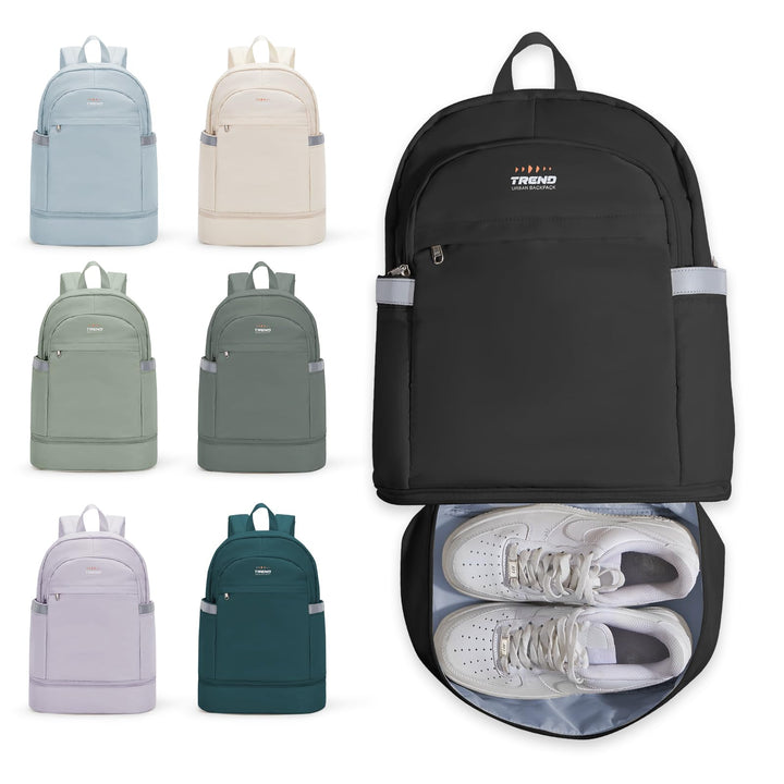 SZLX Sportrucksack für Frauen mit Schuhfach und Nasstasche Faltbarer Handgepäckrucksack Grosser Reis