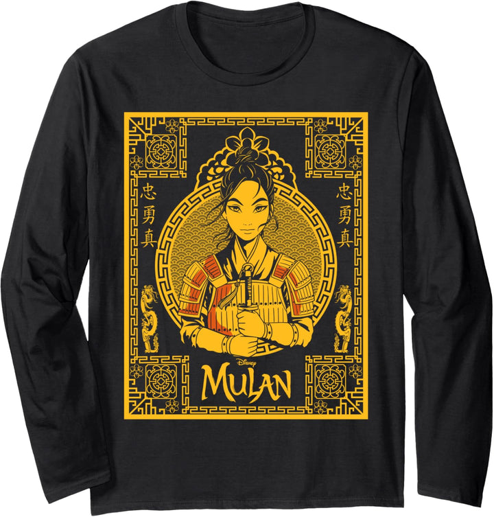 Disney Mulan Live Action Mulan Golden Portrait Langarmshirt