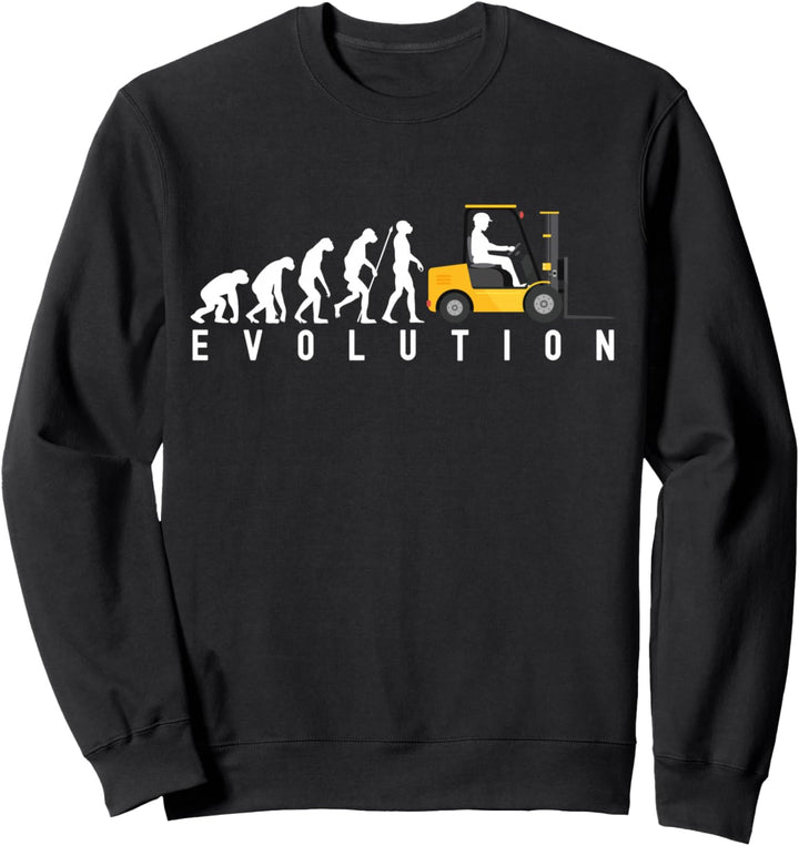 Staplerfahrer Evolution Lagerist lustiger Spruch Geschenk Sweatshirt