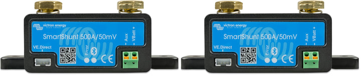 Victron Energy SmartShunt 500 Amp Batteriewächter (Bluetooth) (Packung mit 2) 500A (Packung mit 2),