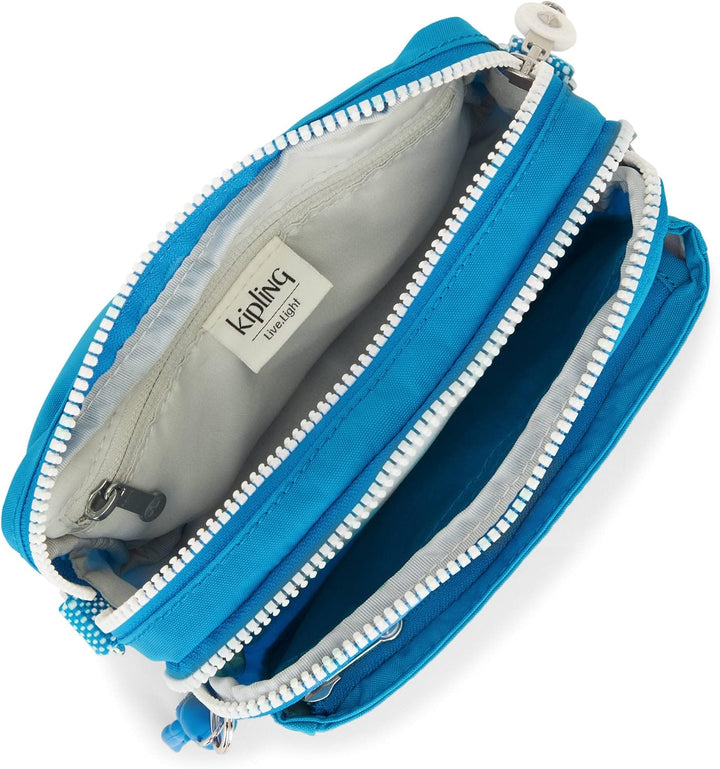 Kipling Damen Abanu Mini 2-in-1 Convertible Crossbody Umhängetasche 7.5"L x 5"H x 3.25"D Eifriges Bl