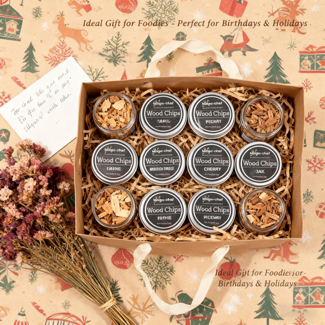 Whiskey-Holz-Räucherchips, Cocktail-Räucher-Set, Räucherchips für geräucherte Getränke, 8 Stück