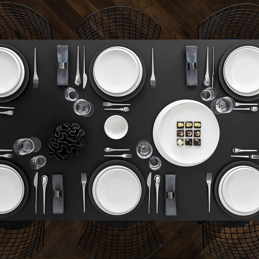 Villeroy und Boch - NewMoon Gourmetteller, moderner Essteller für den festlichen Anlass, Premium Por