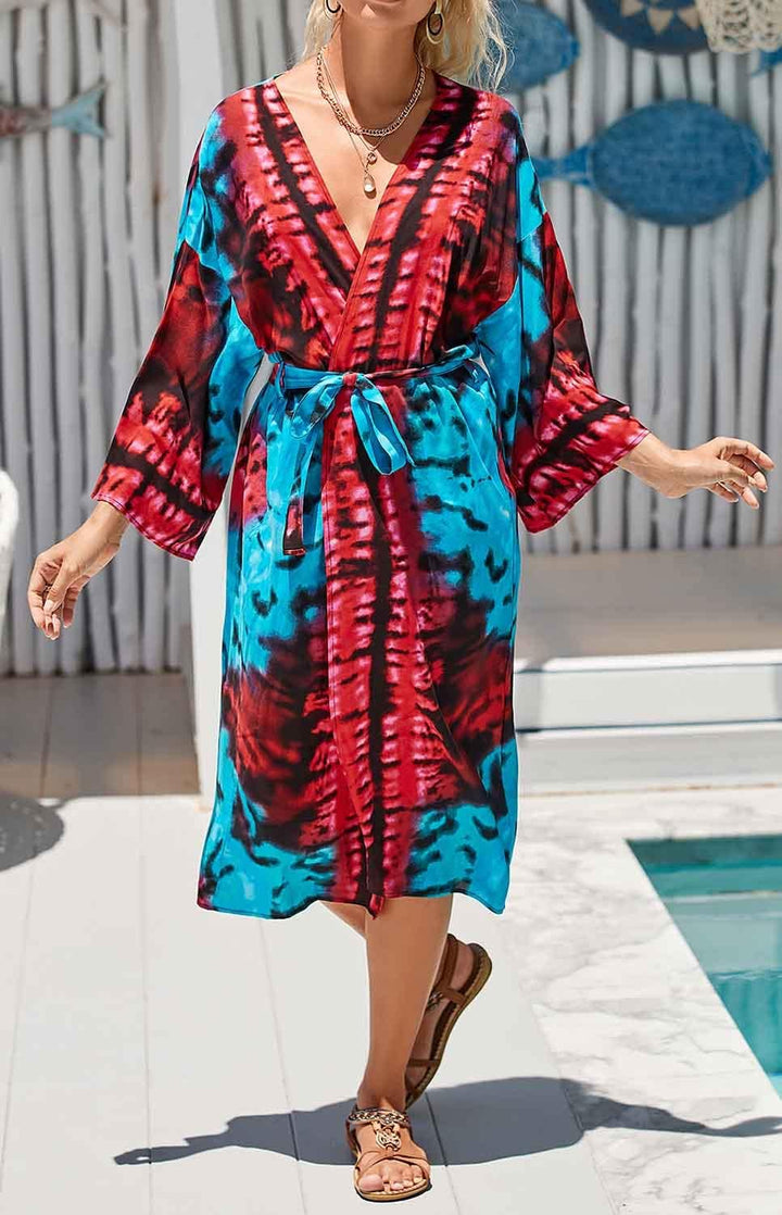 Orshoy Damen Bikini Cover Up Sommer Strand Kimono Cardigan Strandkleid Sommerkleid Leichte Strickjac