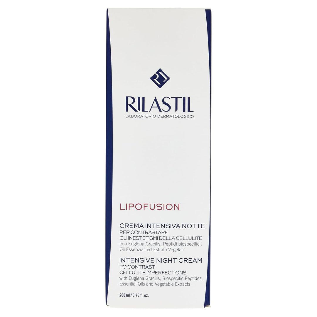Rilastil Lipofusion Intensive Nachtcreme, Cellulite-Behandlung, leichte und feuchtigkeitsspendende T