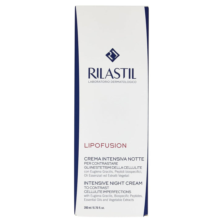 Rilastil Lipofusion Intensive Nachtcreme, Cellulite-Behandlung, leichte und feuchtigkeitsspendende T