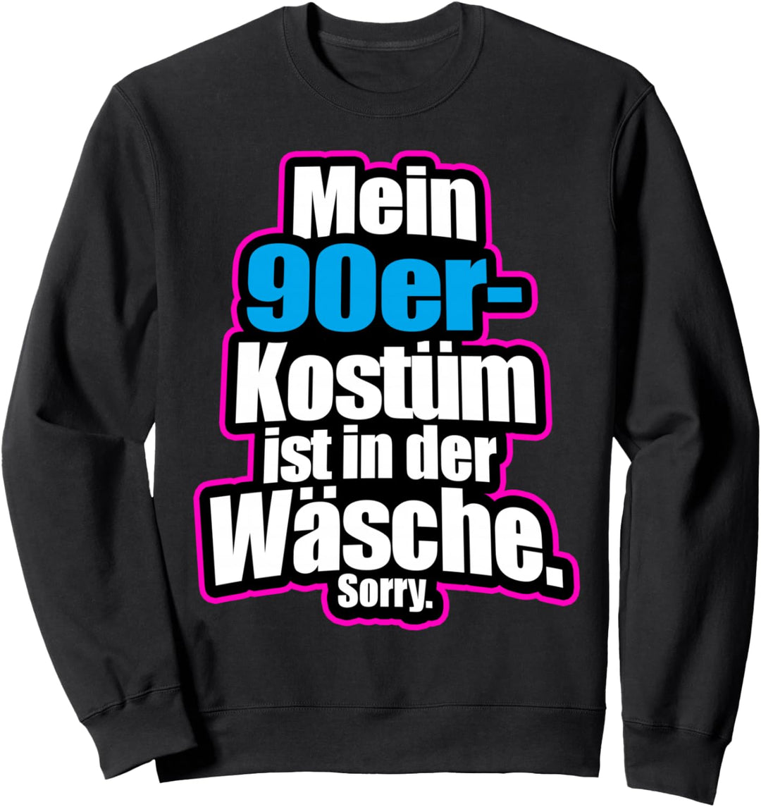 90er Party Kostüm Ist In Der Wäsche Retro Outfit Neunziger Sweatshirt