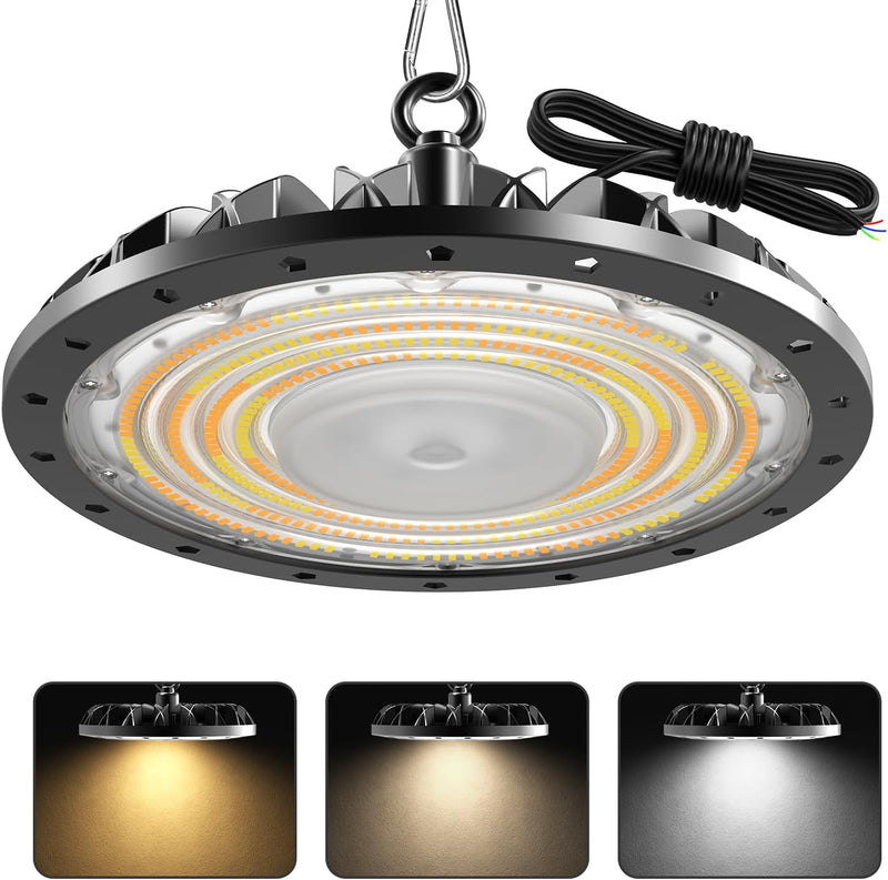 loyal 300W 30000LM LED Hallenstrahler, 6000K/3000K/4000K Variables UFO LED Werkstattlampe per Schalt