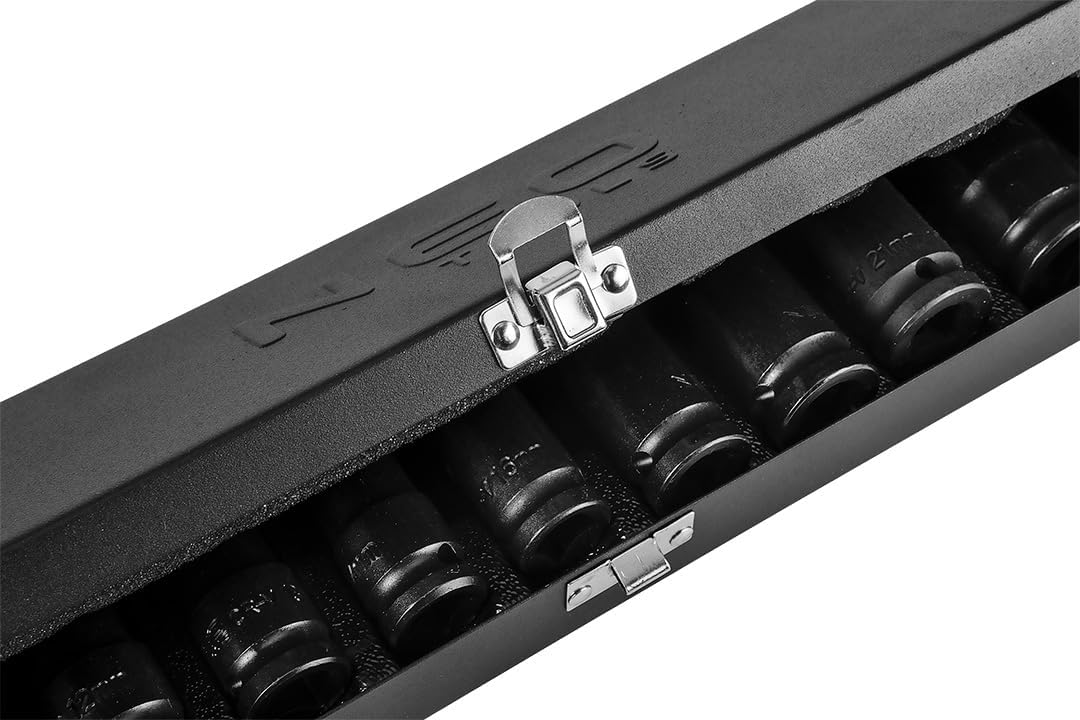Set Lange Steckschlüsseleinsätze 1/2 – 10/24 mm – 11PZ – Auswirkungen Werkzeug Luft NEO