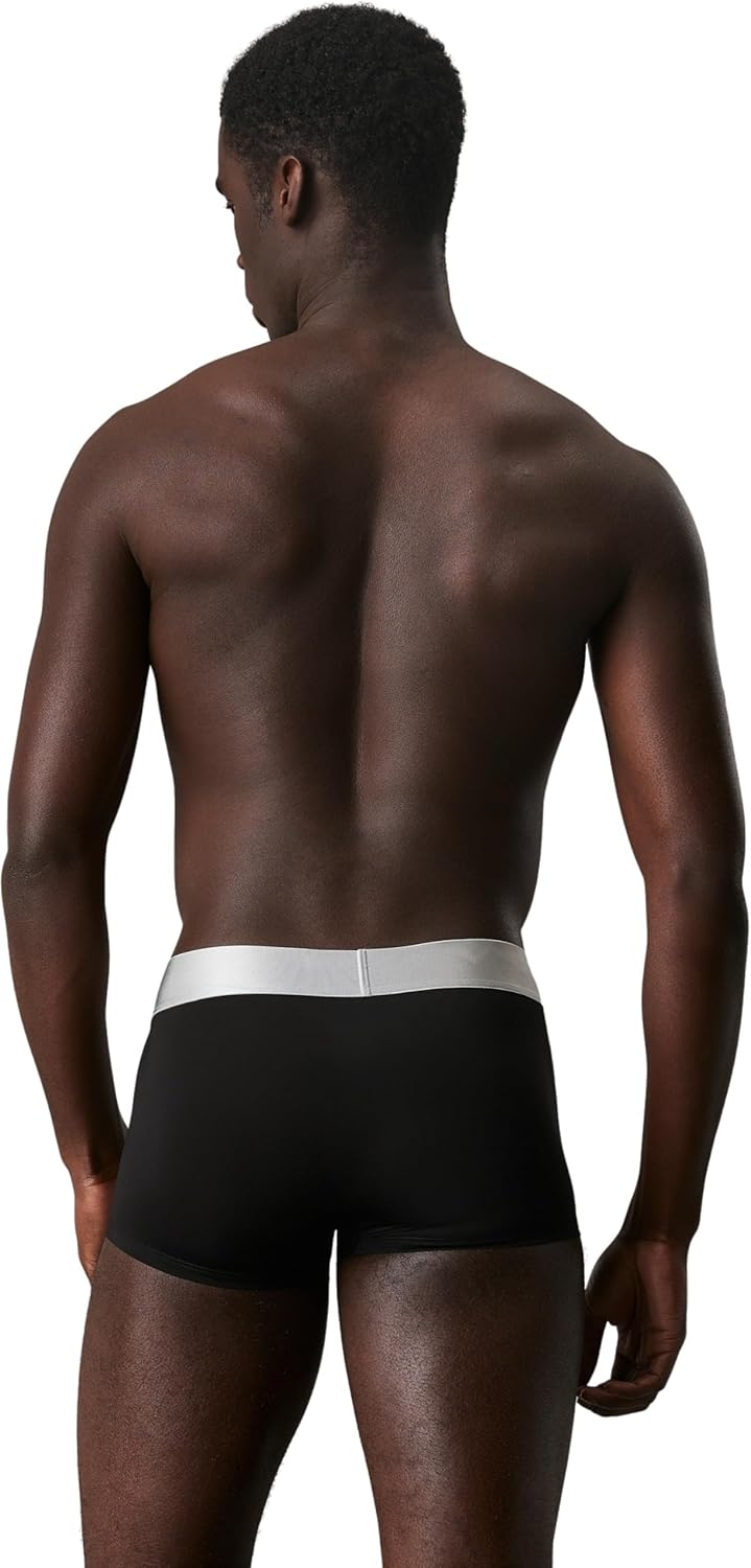 Calvin Klein Herren Boxershorts Low Rise Trunks mit Stretch XS Schwarz (Black), XS Schwarz (Black)