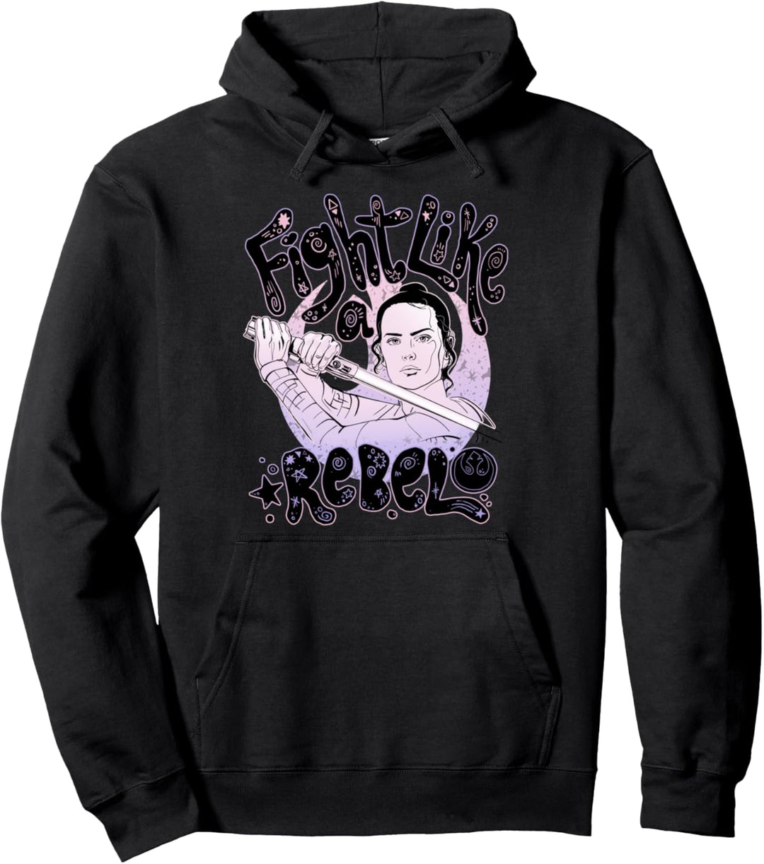 Star Wars: The Rise Of Skywalker Rey Fight Like A Rebel Pullover Hoodie