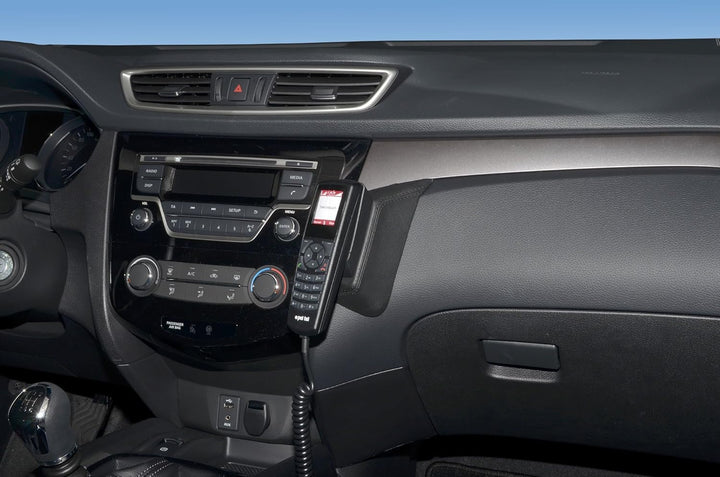 KUDA 1705 Leather Mount Black Compatible with Nissan Rogue (Since 2014), X-Trail (Since 2014), 1705
