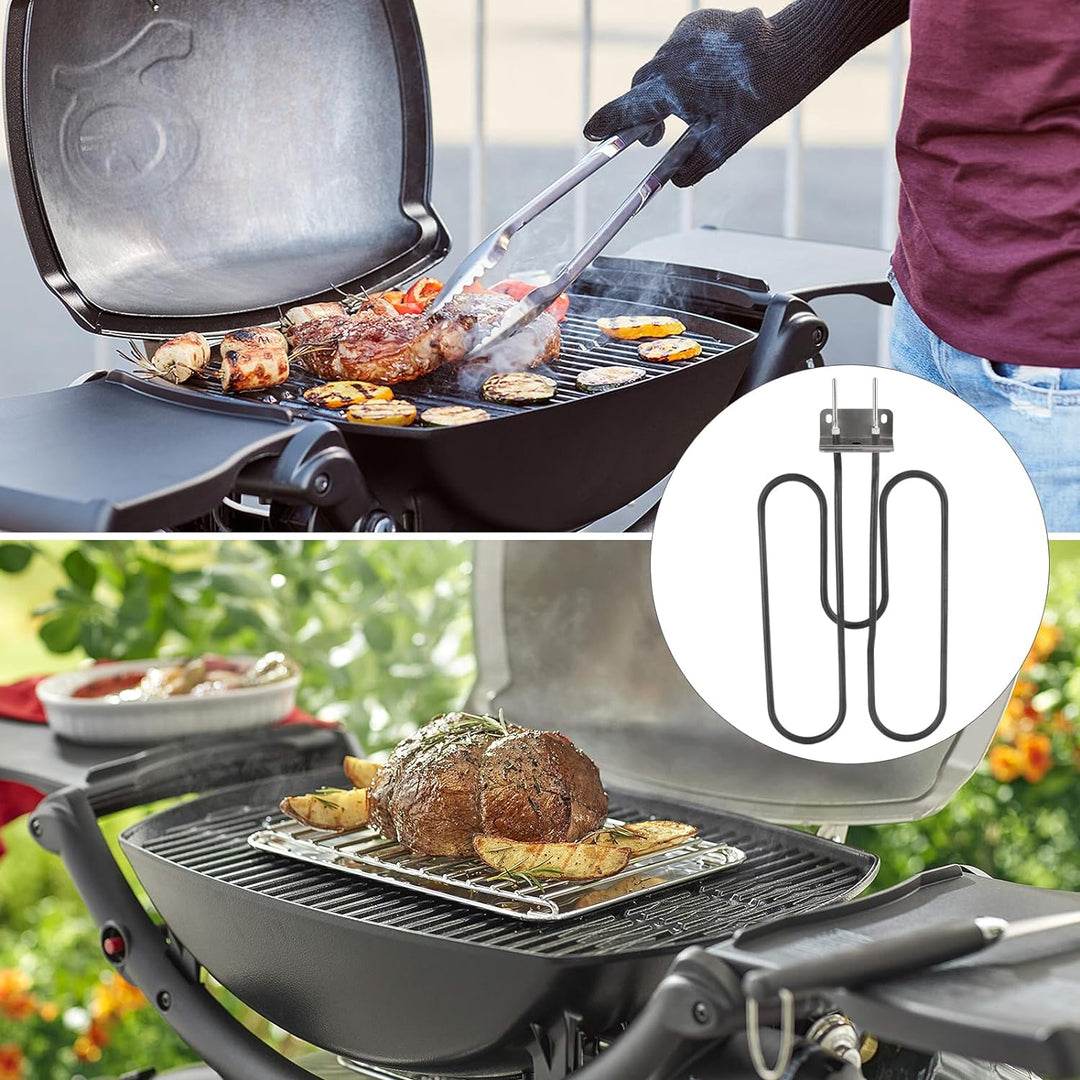 Kingsea Ersatzteil Heizelement Kompatibel mit Weber Q140, Q1400 Grill,Rostfreie Stähle Heizspirale,6