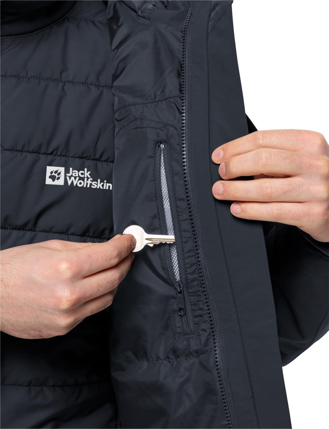 Jack Wolfskin Herren Glaabach 3in1 Jkt M Jacket, night blue
