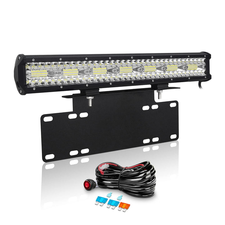 Willpower 20 Zoll 51CM 420W Led Arbeitsscheinwerfer Bar + Kennzeichenhalter + Kabelbaum Led Scheinwe